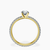 18kt Yellow Gold Claire Full Eternity Lab Diamond Ring side right image one