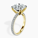 14kt Yellow Gold Claire Full Eternity Lab Diamond Ring standing product image one