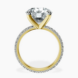 14kt Yellow Gold Claire Full Eternity Lab Diamond Ring side right image one