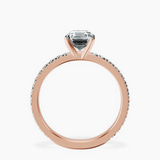 10kt Rose Gold Emily Eternity Lab Diamond Ring side right image one