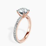 9ct Rose Gold Emily Eternity Lab Diamond Ring standing product image one