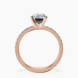 9ct Rose Gold Emily Eternity Lab Diamond Ring side right image one