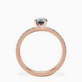 10kt Rose Gold Emily Eternity Lab Diamond Ring side right image one