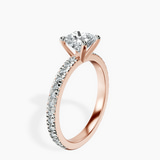 14kt Rose Gold Emily Eternity Lab Diamond Ring standing product image one