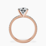 14kt Rose Gold Emily Eternity Lab Diamond Ring side right image one