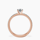 18kt Rose Gold Emily Eternity Lab Diamond Ring side right image one