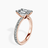 10kt Rose Gold Emily Eternity Lab Diamond Ring standing product image one