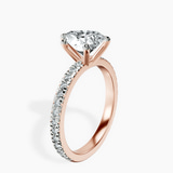 9ct Rose Gold Emily Eternity Lab Diamond Ring standing product image one