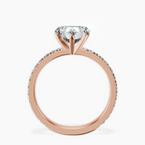9ct Rose Gold Emily Eternity Lab Diamond Ring side right image one