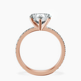14kt Rose Gold Emily Eternity Lab Diamond Ring side right image one