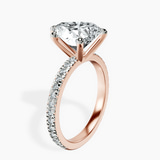 10kt Rose Gold Emily Eternity Lab Diamond Ring standing product image one