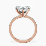 10kt Rose Gold Emily Eternity Lab Diamond Ring side right image one