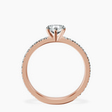 10kt Rose Gold Emily Eternity Lab Diamond Ring side right image one