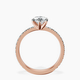 9ct Rose Gold Emily Eternity Lab Diamond Ring side right image one