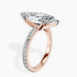 10kt Rose Gold Emily Eternity Lab Diamond Ring standing product image one