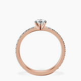 14kt Rose Gold Emily Eternity Lab Diamond Ring side right image one