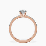 10kt Rose Gold Emily Eternity Lab Diamond Ring side right image one