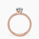 9ct Rose Gold Emily Eternity Lab Diamond Ring side right image one