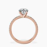 10kt Rose Gold Emily Eternity Lab Diamond Ring side right image one