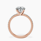 10kt Rose Gold Emily Eternity Lab Diamond Ring side right image one