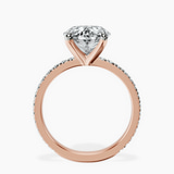 10kt Rose Gold Emily Eternity Lab Diamond Ring side right image one