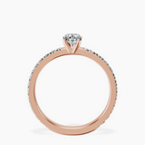 10kt Rose Gold Emily Eternity Lab Diamond Ring side right image one