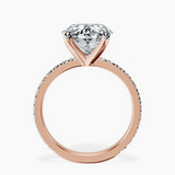 10kt Rose Gold Emily Eternity Lab Diamond Ring side right image one