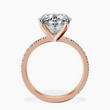 10kt Rose Gold Emily Eternity Lab Diamond Ring side right image one
