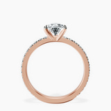 14kt Rose Gold Emily Eternity Lab Diamond Ring side right image one