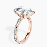 10kt Rose Gold Emily Eternity Lab Diamond Ring standing product image one