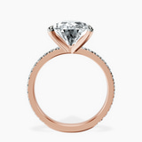 10kt Rose Gold Emily Eternity Lab Diamond Ring side right image one