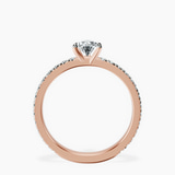 14kt Rose Gold Emily Eternity Lab Diamond Ring side right image one