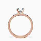 14kt Rose Gold Emily Eternity Lab Diamond Ring side right image one