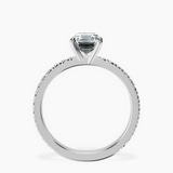 Platinum Emily Eternity Lab Diamond Ring side right image one