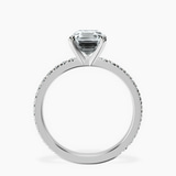 Platinum Emily Eternity Lab Diamond Ring side right image one