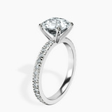 Platinum Emily Eternity Lab Diamond Ring standing product image one