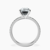 Platinum Emily Eternity Lab Diamond Ring side right image one