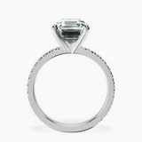 Platinum Emily Eternity Lab Diamond Ring side right image one