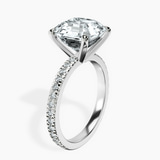 Platinum Emily Eternity Lab Diamond Ring standing product image one