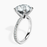 Platinum Emily Eternity Lab Diamond Ring standing product image one