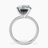 Platinum Emily Eternity Lab Diamond Ring side right image one