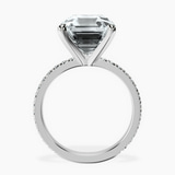 10kt White Gold Emily Eternity Lab Diamond Ring side right image one