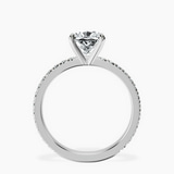 Platinum Emily Eternity Lab Diamond Ring side right image one