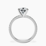 Platinum Emily Eternity Lab Diamond Ring side right image one