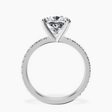 Platinum Emily Eternity Lab Diamond Ring side right image one