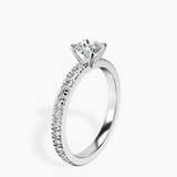 Platinum Emily Eternity Lab Diamond Ring standing product image one