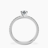 Platinum Emily Eternity Lab Diamond Ring side right image one
