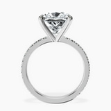 Platinum Emily Eternity Lab Diamond Ring side right image one