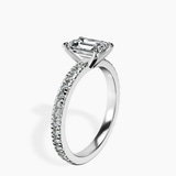 Platinum Emily Eternity Lab Diamond Ring standing product image one