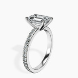 10kt White Gold Emily Eternity Lab Diamond Ring standing product image one